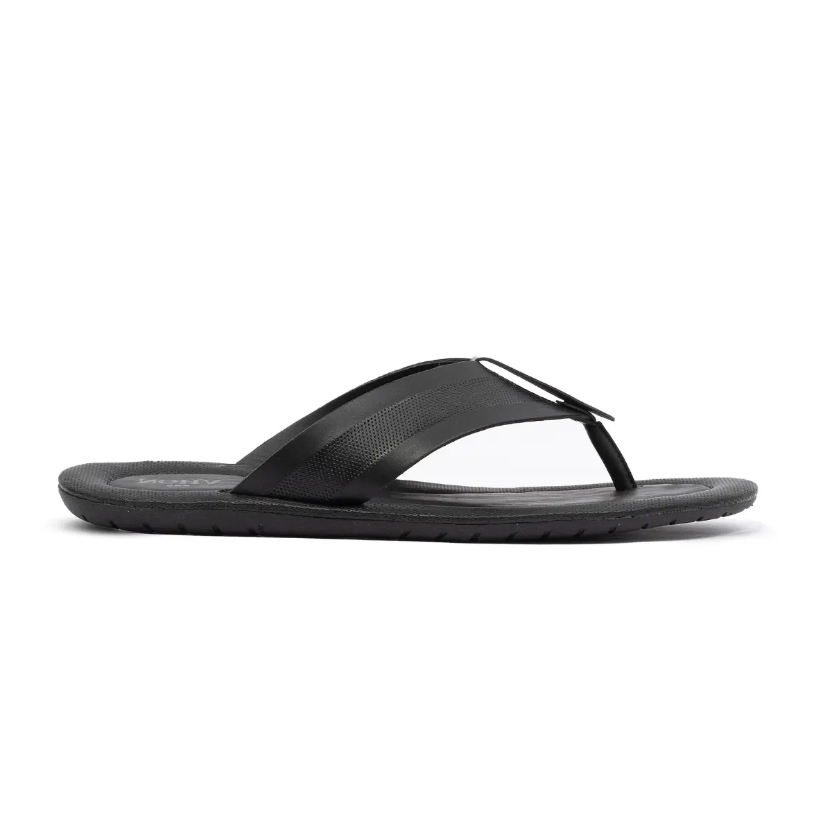 SANDÁLIA MASCULINA EM COURO NOBRE CANNES PRETO