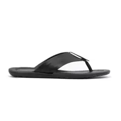 SANDÁLIA MASCULINA EM COURO NOBRE CANNES PRETO