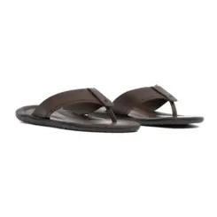 SANDÁLIA MASCULINA EM COURO NOBRE CANNES MARROM