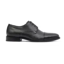 SAPATO MASCULINO SOCIAL DERBY EM COURO CHELSEA PRETO