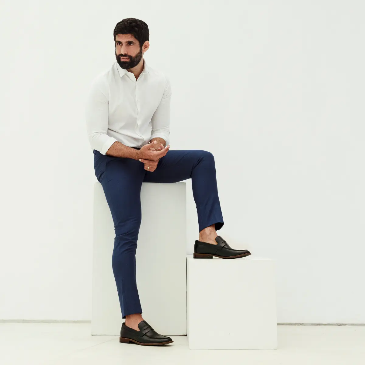 SAPATO MASCULINO SOCIAL LOAFER EM COURO PREMIUM GIORGIO PRETO