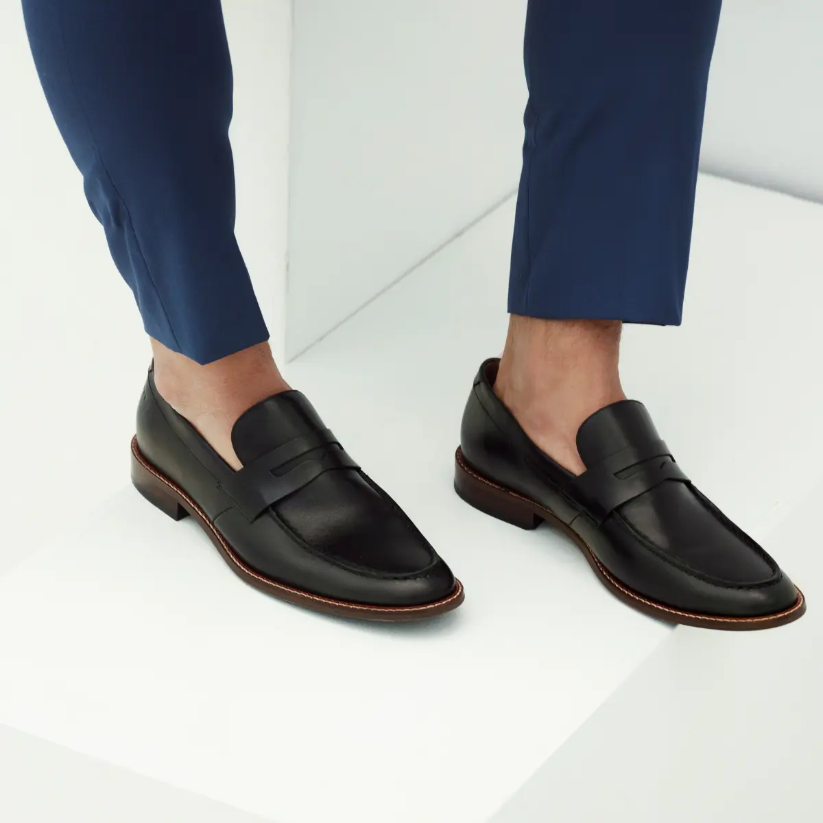 SAPATO MASCULINO SOCIAL LOAFER EM COURO PREMIUM GIORGIO PRETO