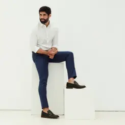 SAPATO MASCULINO SOCIAL LOAFER EM COURO PREMIUM GIORGIO PRETO
