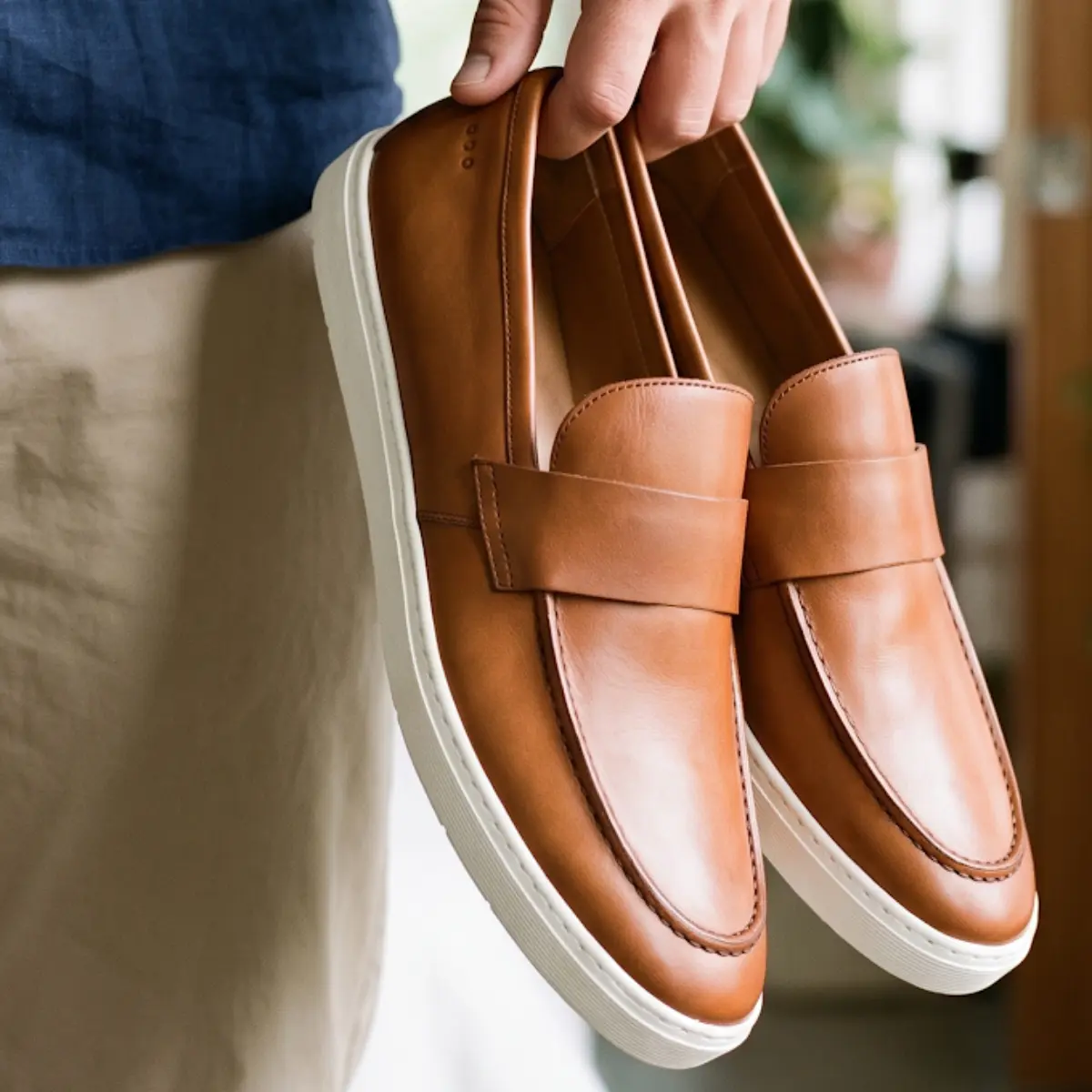 SAPATO SOCIAL CASUAL MASCULINO EM COURO NOBRE MARROM | BUFFON