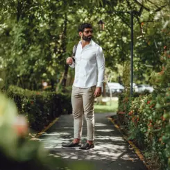 SAPATO MASCULINO LOAFER SOCIAL CASUAL EM COURO CAFÉ GIANNE