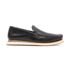 SAPATO MASCULINO LOAFER SOCIAL CASUAL EM COURO PRETO GIANNE