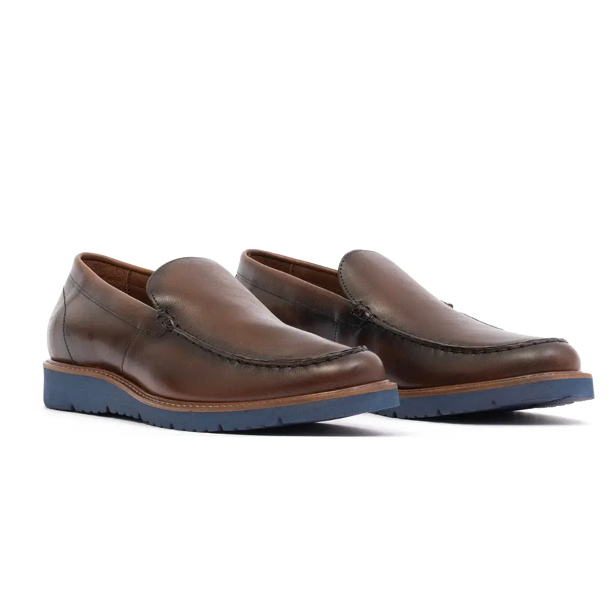 SAPATO MASCULINO LOAFER SOCIAL CASUAL EM COURO FILLIPO CAFÉ