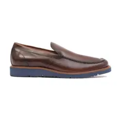 SAPATO MASCULINO LOAFER SOCIAL CASUAL EM COURO FILLIPO CAFÉ
