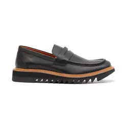 SAPATO MASCULINO SOCIAL CASUAL LOAFER EM COURO PREMIUM WALKER PRETO