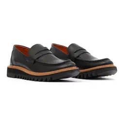 SAPATO MASCULINO SOCIAL CASUAL LOAFER EM COURO PREMIUM WALKER PRETO