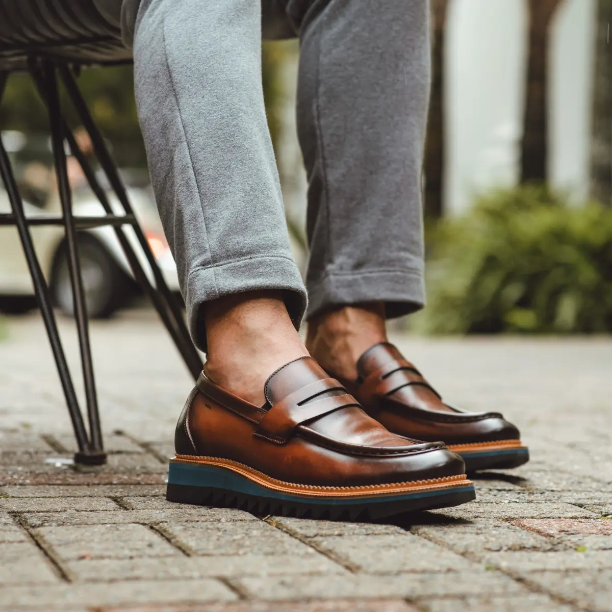 SAPATO MASCULINO SOCIAL CASUAL LOAFER EM COURO PREMIUM WALKER MARROM
