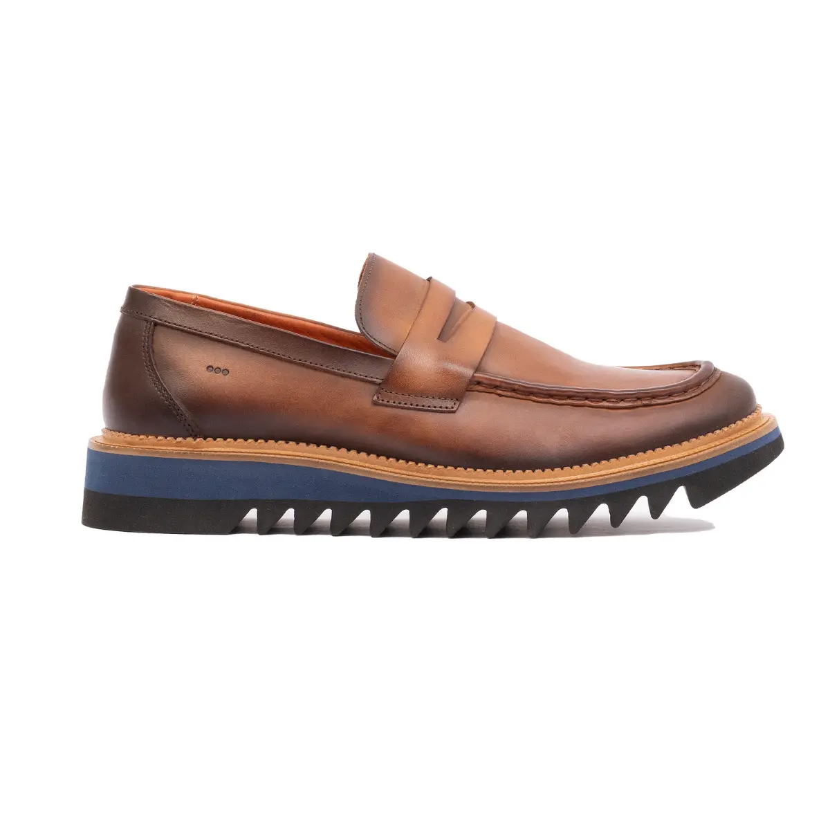 SAPATO MASCULINO SOCIAL CASUAL LOAFER EM COURO PREMIUM WALKER MARROM