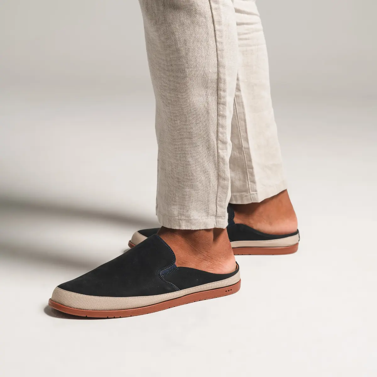 RAVELLO SUMMER AZUL NOBUCK S/ TELHA | SLIP ON