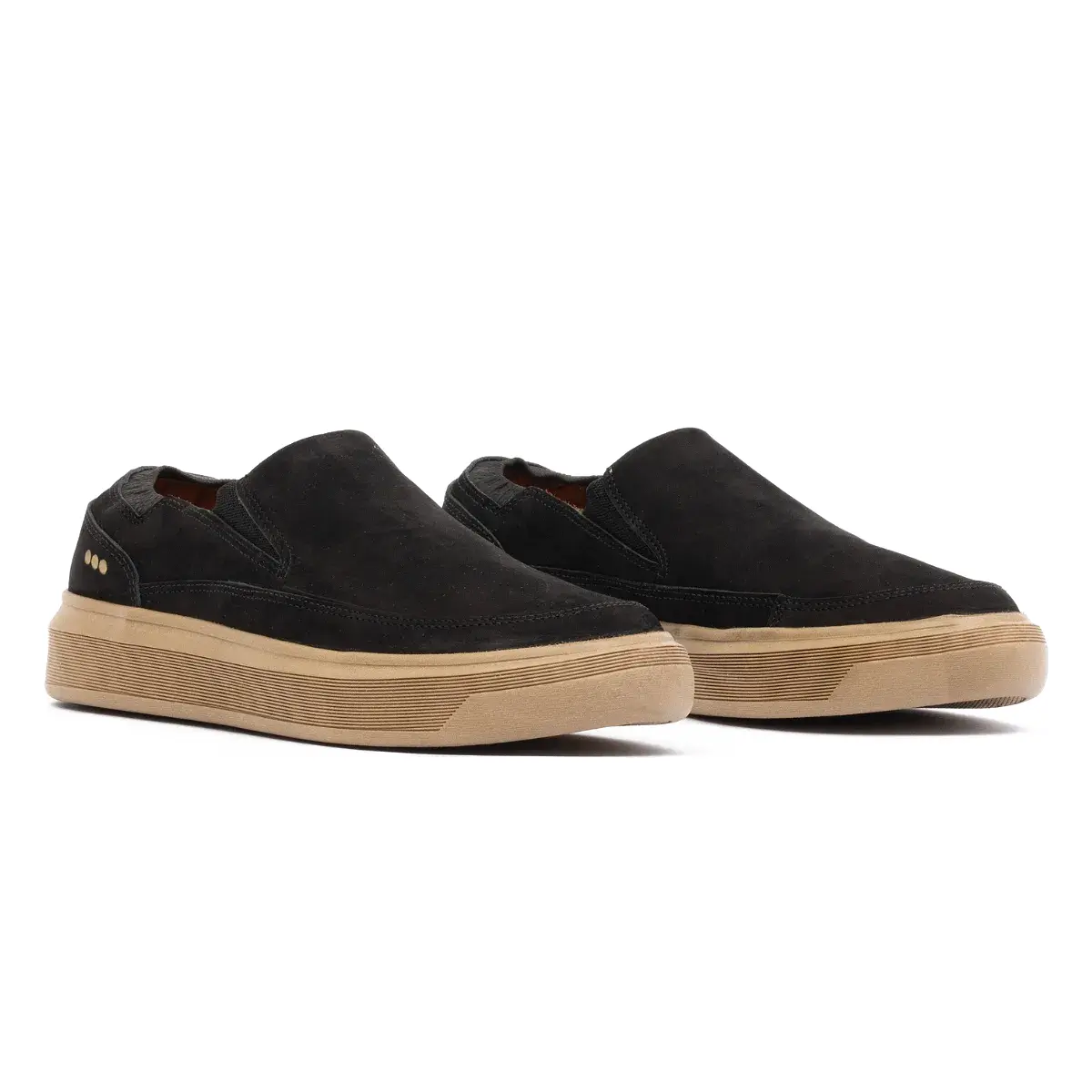 SAPATO MASCULINO SLIP ON GRAN RAVELLO EM NOBUCK PRIME PRETO