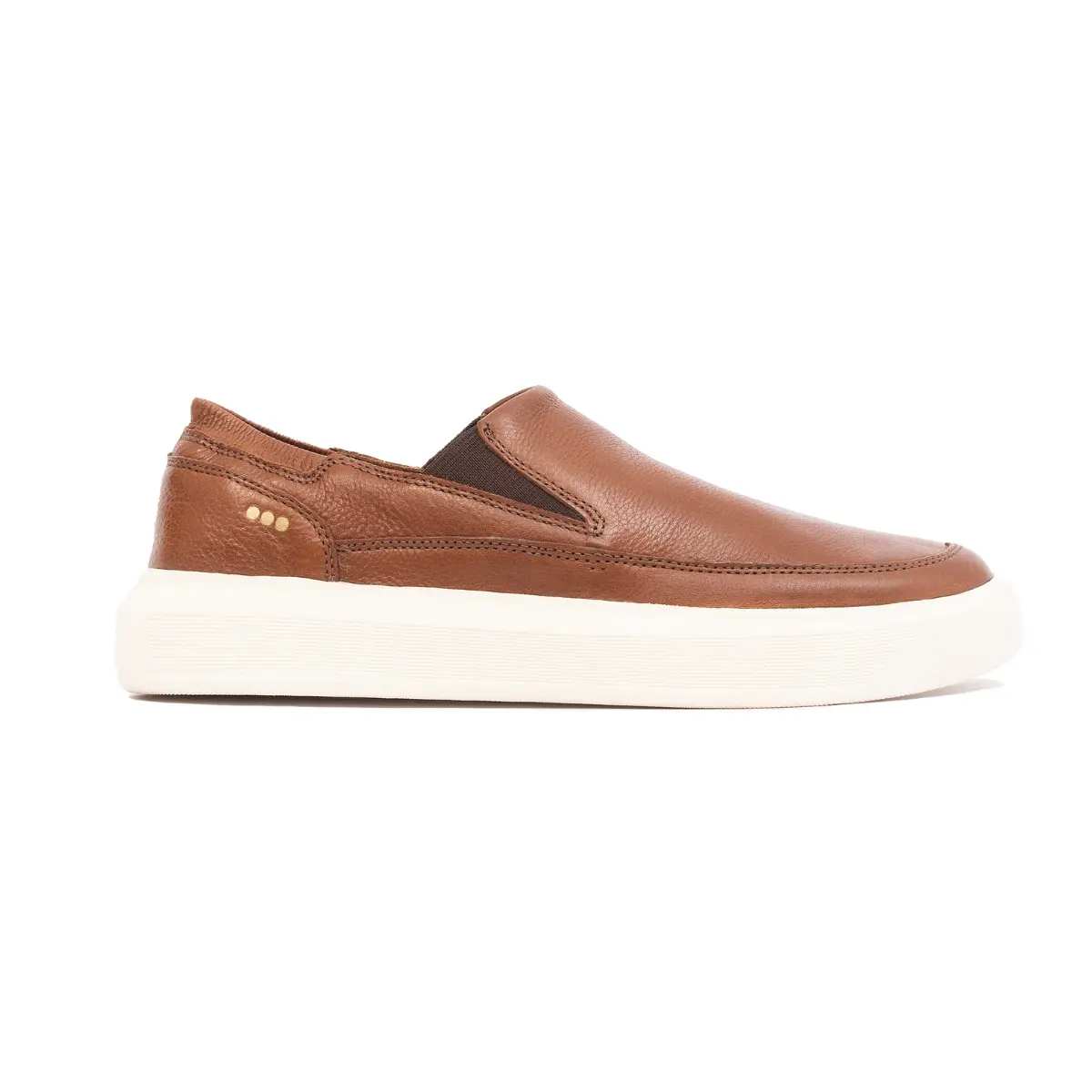 SAPATO MASCULINO SLIP ON GRAN RAVELLO EM COURO FLOATER MARROM