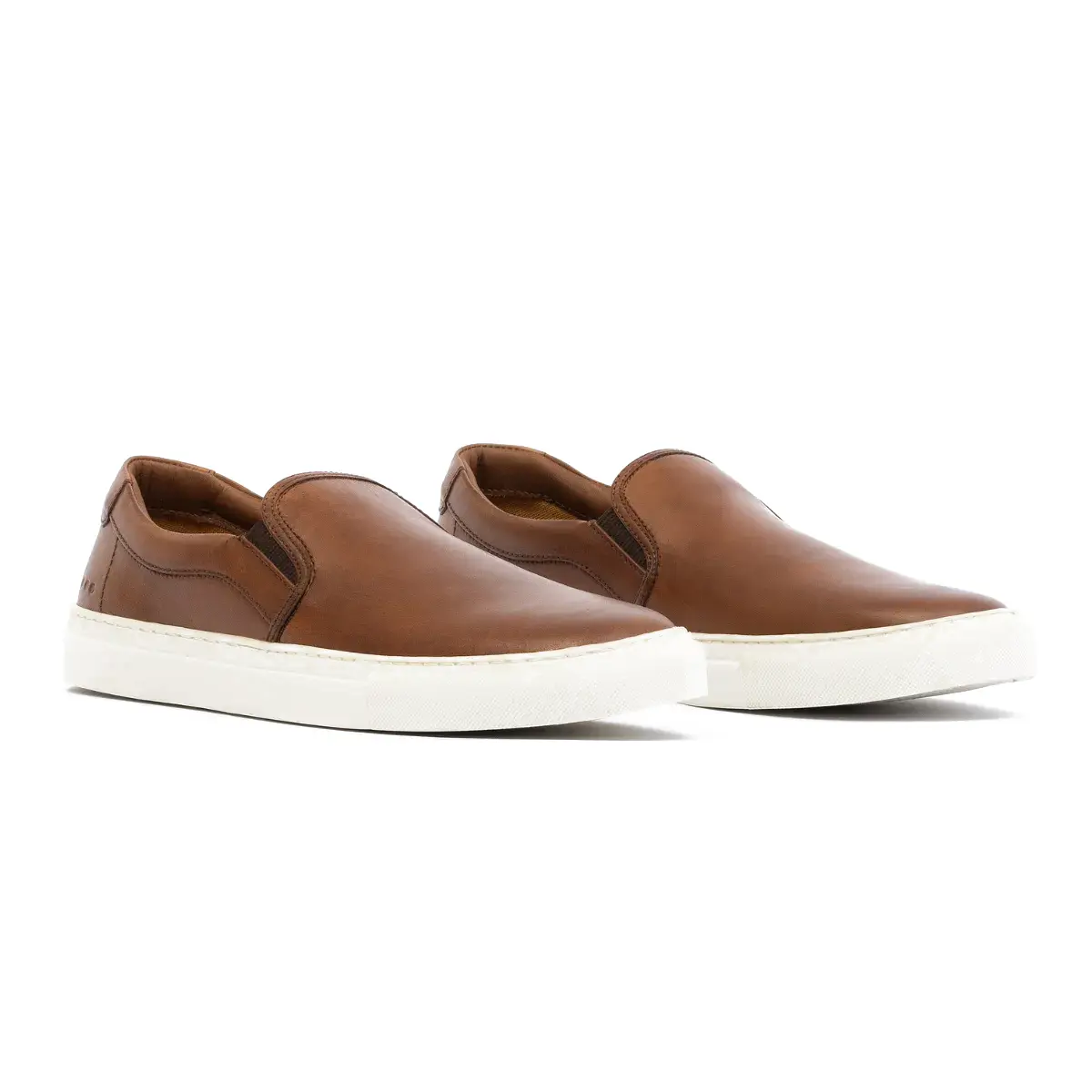 SAPATO MASCULINO SLIP ON CONTI EM COURO MARROM