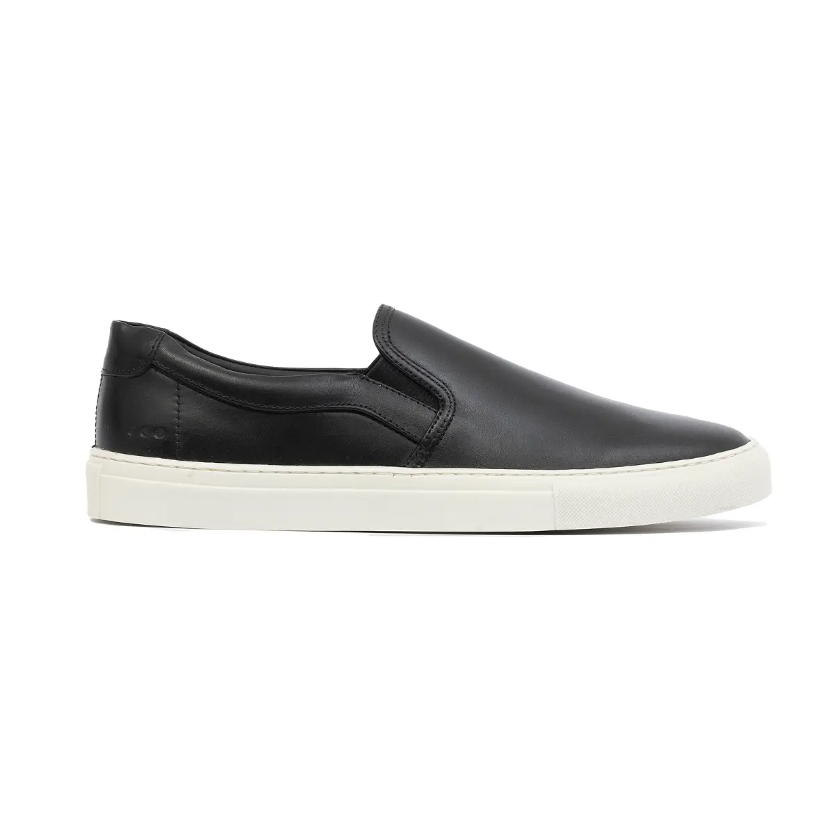 SAPATO MASCULINO SLIP ON CONTI EM COURO PRETO