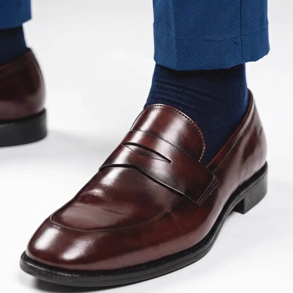 MEIA LONGA MASCULINA AZUL MARINHO