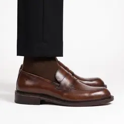 MEIA LONGA MASCULINA MARROM