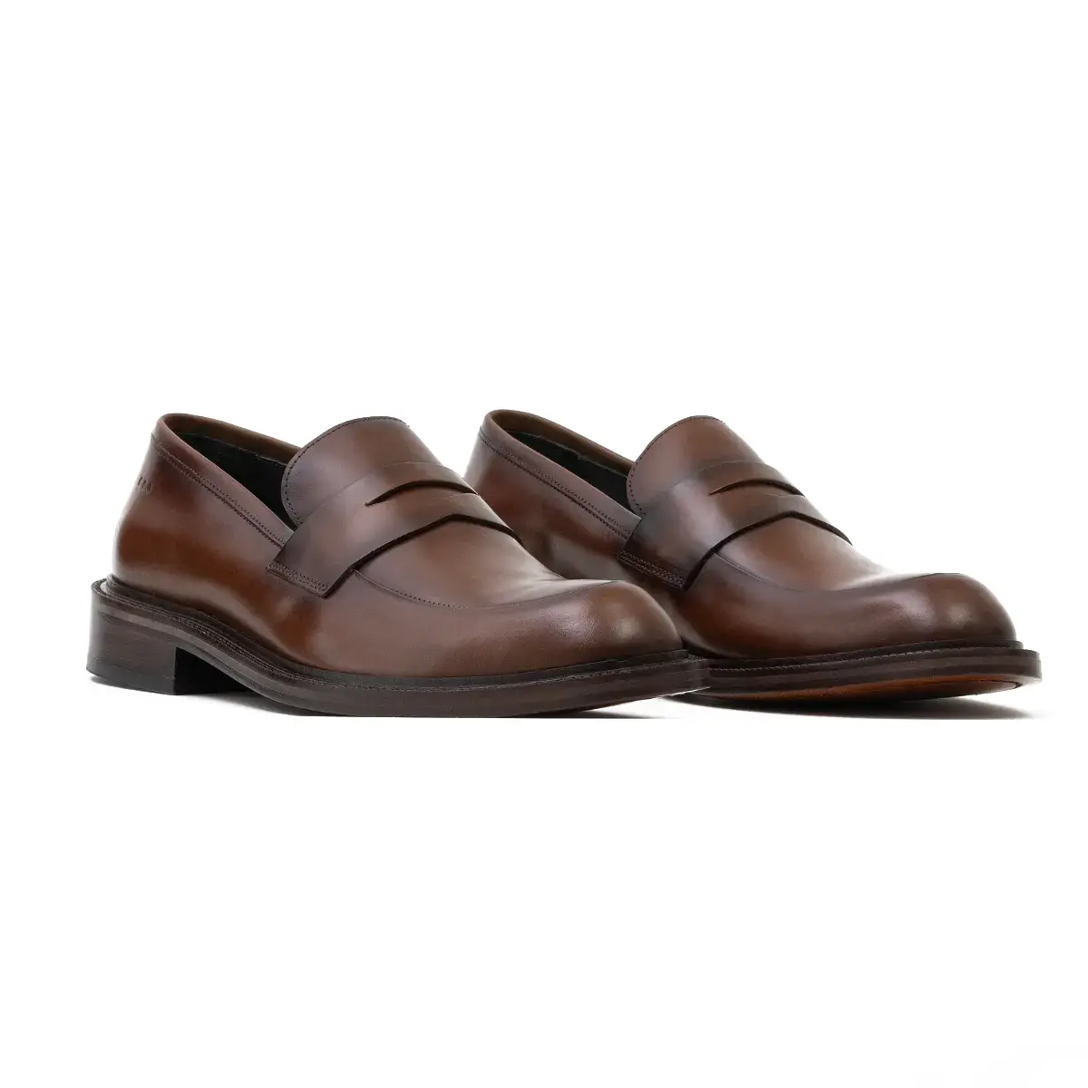 SAPATO SOCIAL LOAFER EM COURO PREMIUM PAOLO MARROM