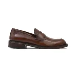 SAPATO SOCIAL LOAFER EM COURO PREMIUM PAOLO MARROM