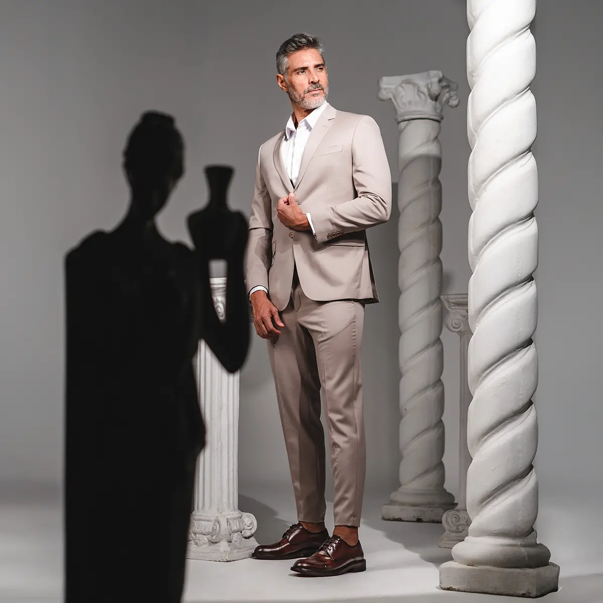 SAPATO MASCULINO SOCIAL DERBY EM COURO PREMIUM DANTE MARROM