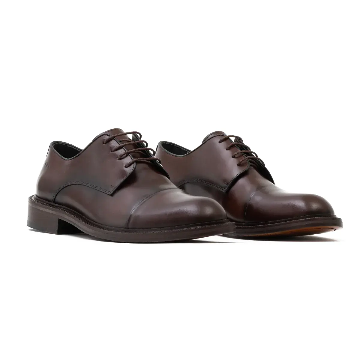 SAPATO MASCULINO SOCIAL DERBY EM COURO PREMIUM DANTE MARROM