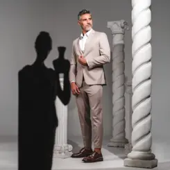 SAPATO MASCULINO SOCIAL DERBY EM COURO PREMIUM DANTE MARROM