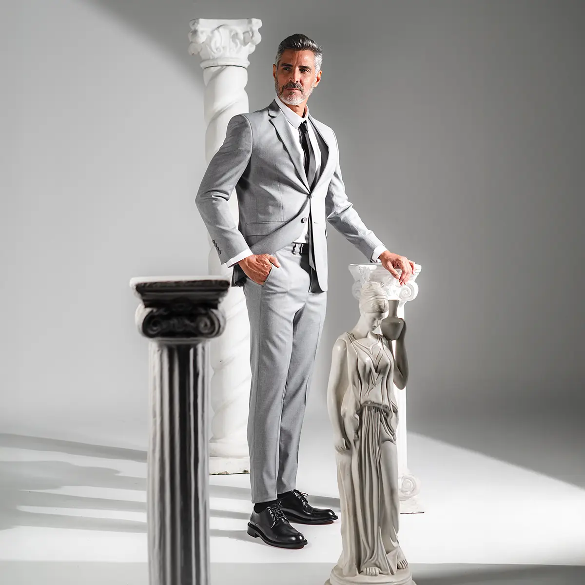 SAPATO MASCULINO SOCIAL DERBY EM COURO PREMIUM DANTE PRETO