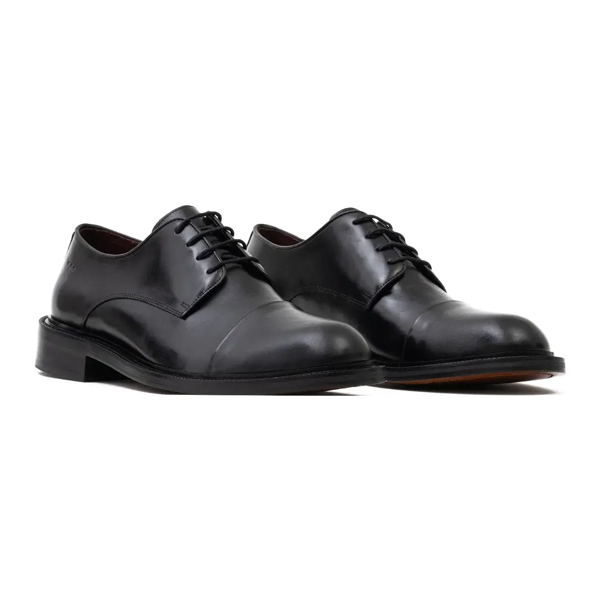 SAPATO MASCULINO SOCIAL DERBY EM COURO PREMIUM DANTE PRETO
