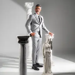 SAPATO MASCULINO SOCIAL DERBY EM COURO PREMIUM DANTE PRETO