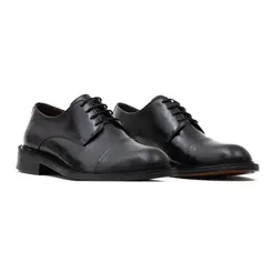 SAPATO MASCULINO SOCIAL DERBY EM COURO PREMIUM DANTE PRETO
