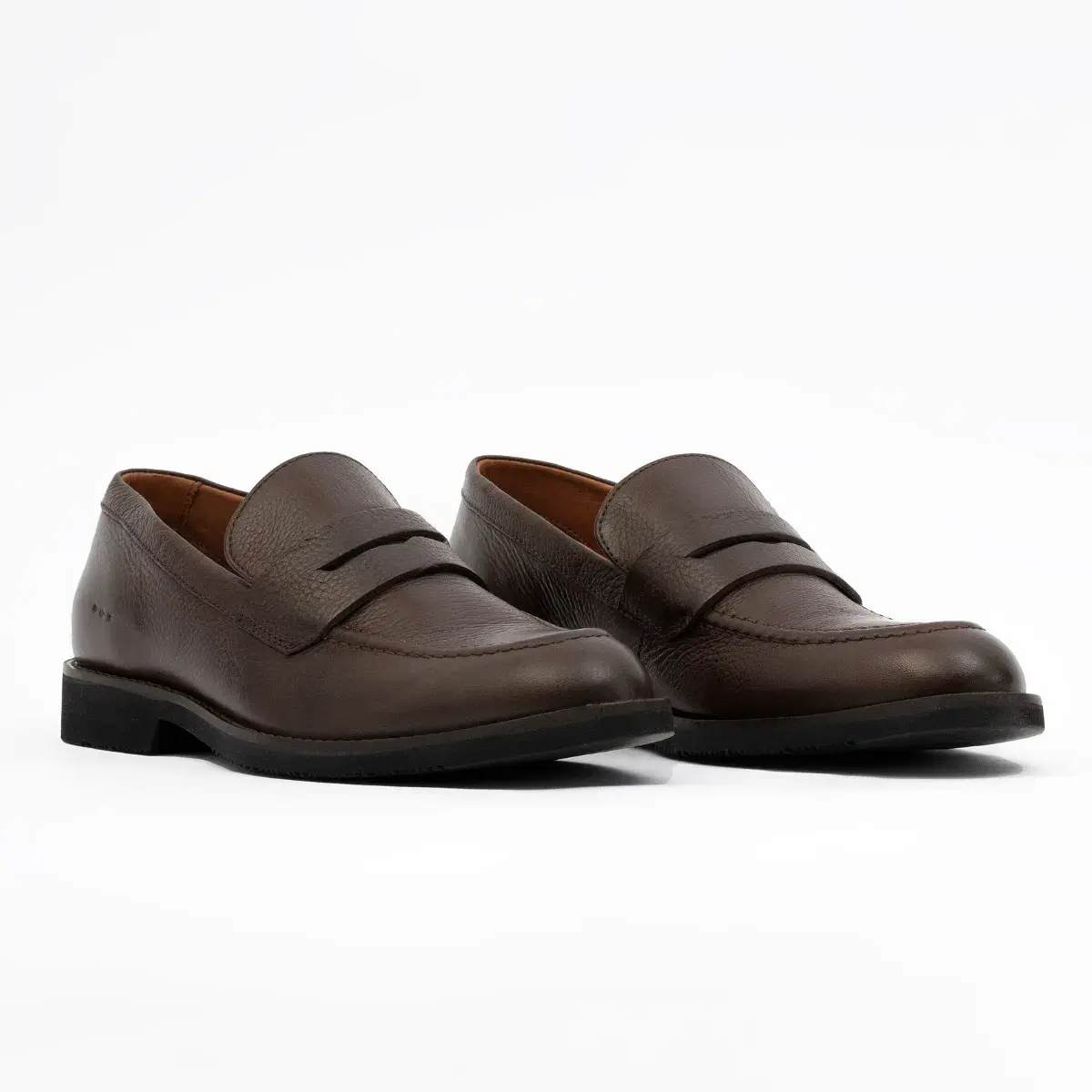 SAPATO MASCULINO SOCIAL CASUAL EM COURO FLOATER MARROM BERTTINI