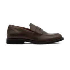 SAPATO MASCULINO SOCIAL CASUAL EM COURO FLOATER MARROM BERTTINI