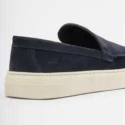 SAPATO MASCULINO CAPRI EM NOBUCK AZUL MARINHO