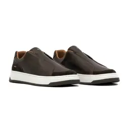 SAPATO MASCULINO SLIP ON GALLARDO MASSIMO EM COURO PREMIUM CAFÉ