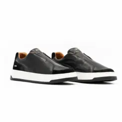 SAPATO MASCULINO SLIP ON GALLARDO MASSIMO EM COURO PRIME PRETO