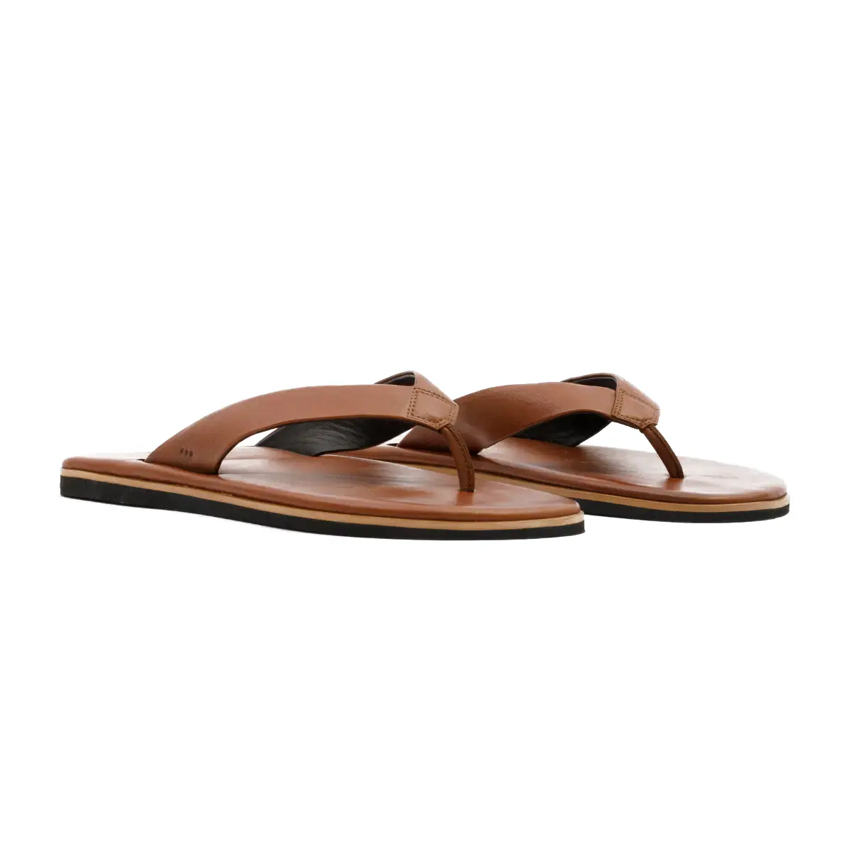 SANDÁLIA MASCULINA EM COURO NOBRE RICCIONE ELEGANCE MARROM