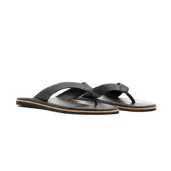 SANDÁLIA MASCULINA EM COURO NOBRE RICCIONE ELEGANCE PRETA