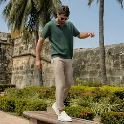 TÊNIS MASCULINO KROMO EM CAMURÇA PRIME OFFWHITE