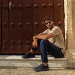 TÊNIS MASCULINO KROMO EM CAMURÇA PRIME MARINHO