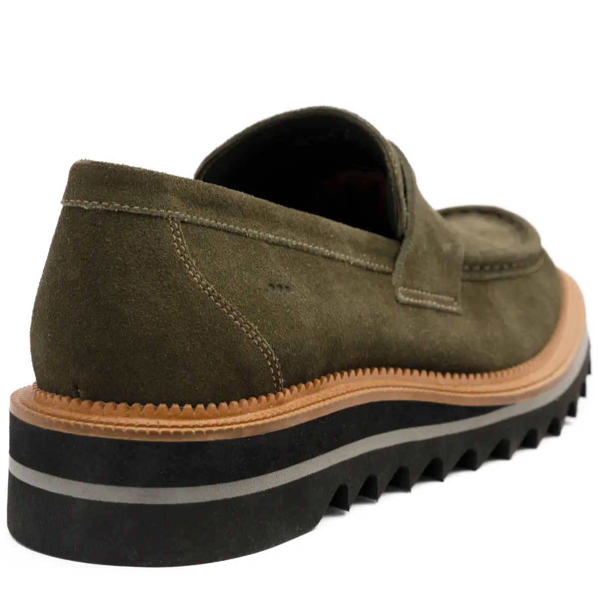 SAPATO MASCULINO SOCIAL CASUAL LOAFER EM CAMURÇA PREMIUM WALKER VERDE