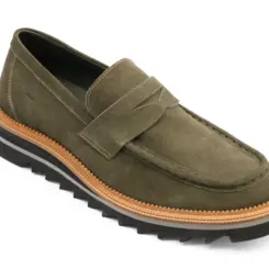 SAPATO MASCULINO SOCIAL CASUAL LOAFER EM CAMURÇA PREMIUM WALKER VERDE