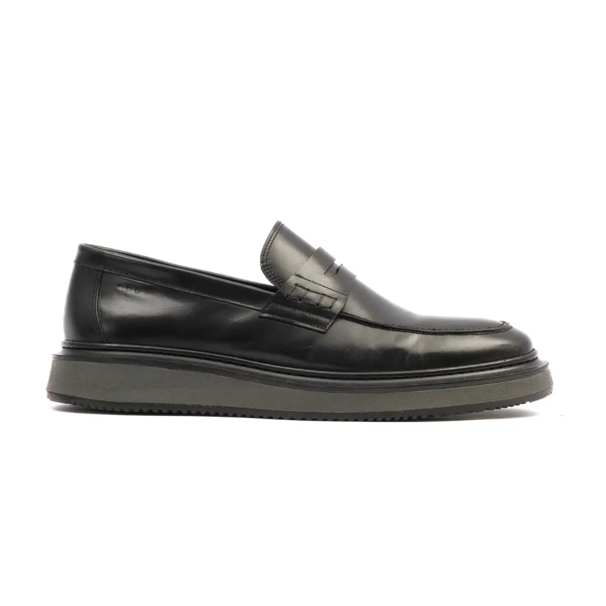 SAPATO MASCULINO SOCIAL CASUAL LOAFER EM COURO DOMENICO PRETO