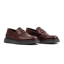 SAPATO MASCULINO SOCIAL CASUAL LOAFER EM COURO DOMENICO MARROM