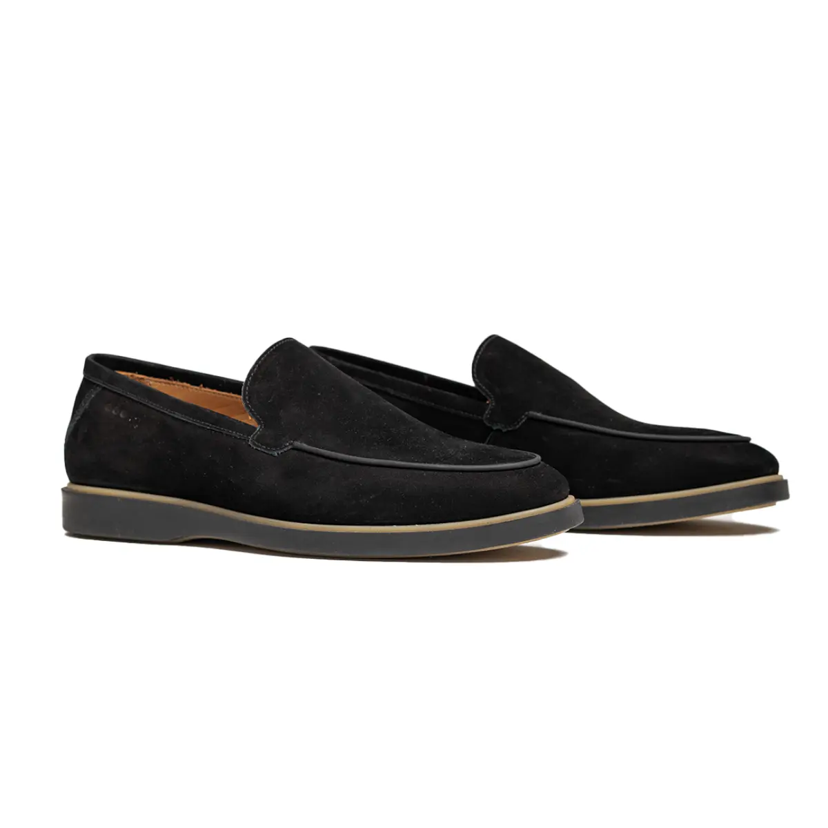 SAPATO MASCULINO SOCIAL CASUAL EM NOBUCK PRETO BELLAGIO