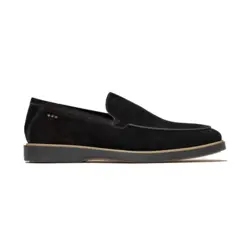 SAPATO MASCULINO SOCIAL CASUAL EM NOBUCK PRETO BELLAGIO
