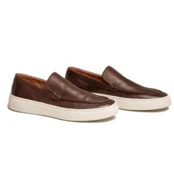 SAPATO MASCULINO EM COURO FLOATER CAPRI MARROM
