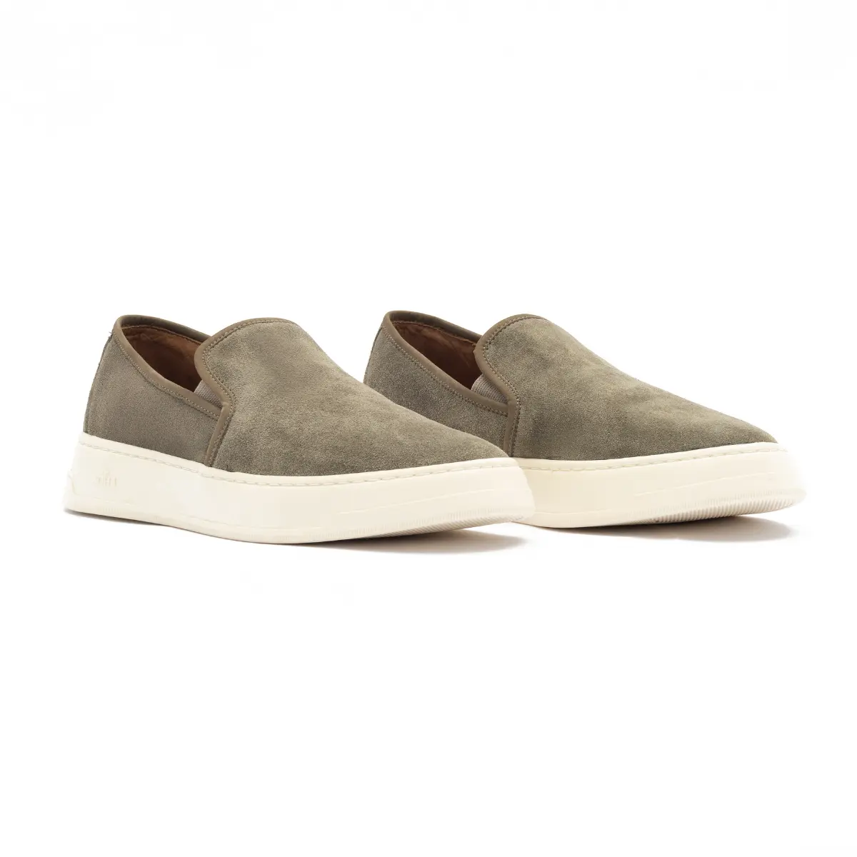 SAPATO MASCULINO SLIP ON CASSANO EM NOBUCK PRIME CINZA