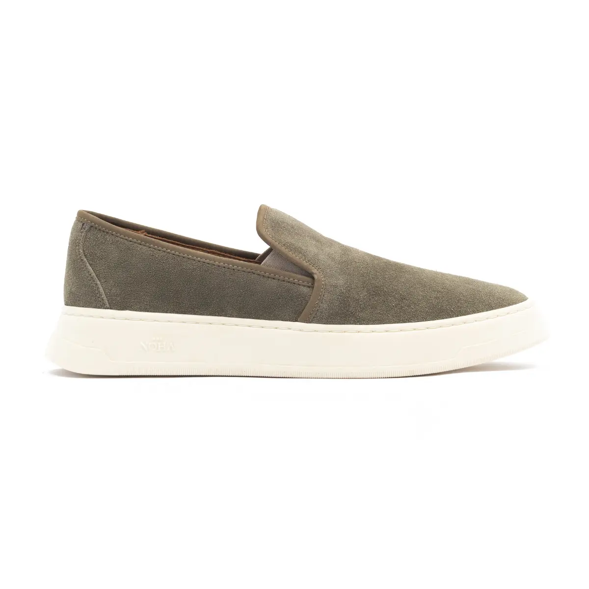 SAPATO MASCULINO SLIP ON CASSANO EM NOBUCK PRIME CINZA